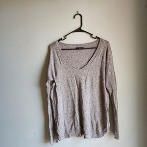 Gray American Eagle Woman's v-neck sweater